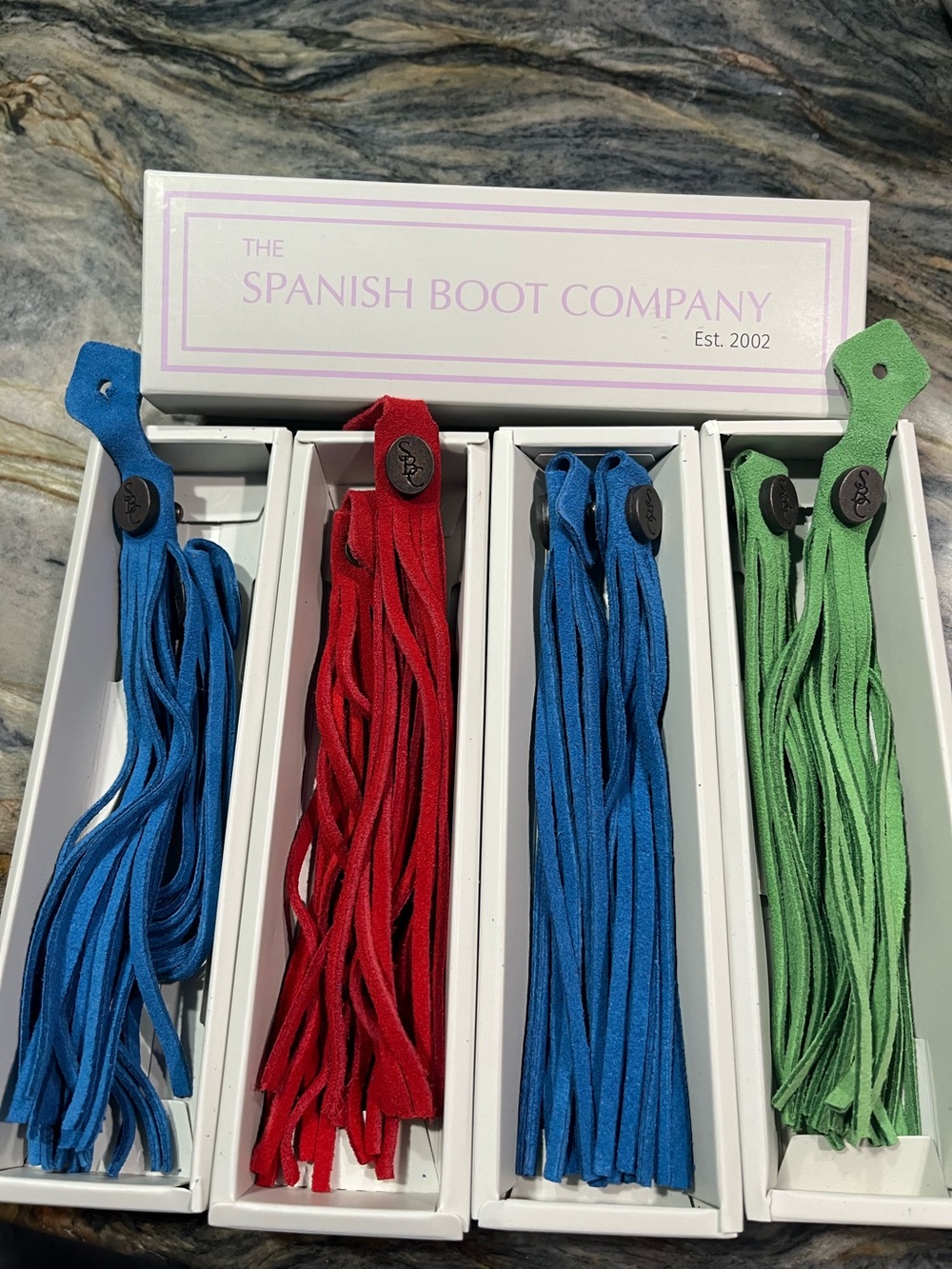 4 pairs of Spanish Boot Company Boot Tassels -  (see photo for colors)